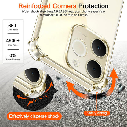 Capa para Realme Note 70T, Techsuit, Shockproof Clear, Transparente