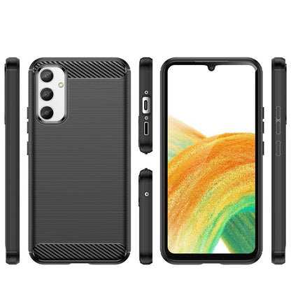Capa para Samsung Galaxy A34 A346, OEM, Carbono, Preta