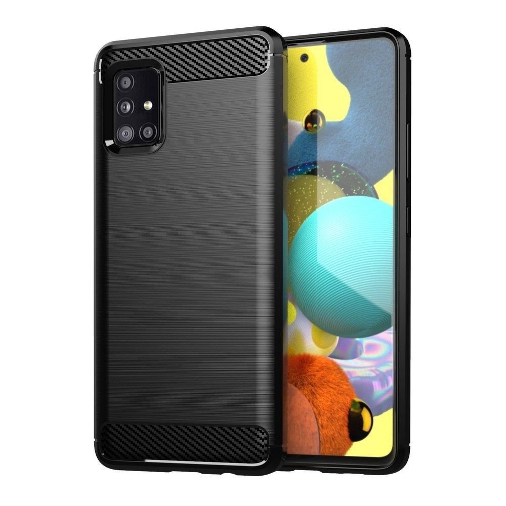 Capa para Samsung Galaxy A71 A715, OEM, Carbono, Preta