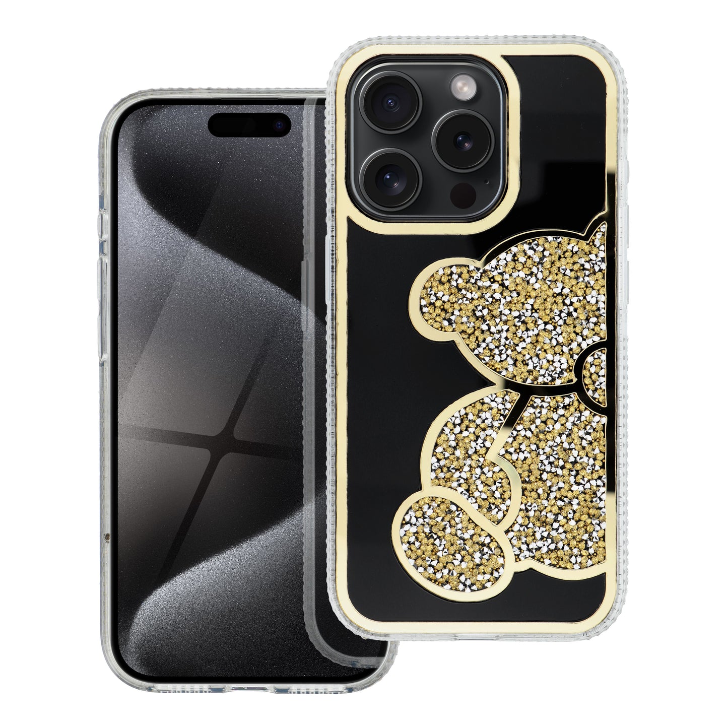 Capa para Samsung Galaxy A15 5G A156 / A15 A155, OEM, Teddy Bear, Dourada