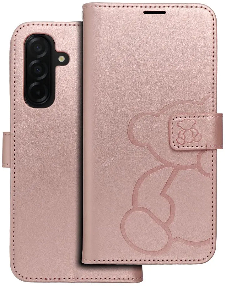 Case for Samsung Galaxy A26 A266, OEM, MEZZO Teddy Bear, Rose Gold