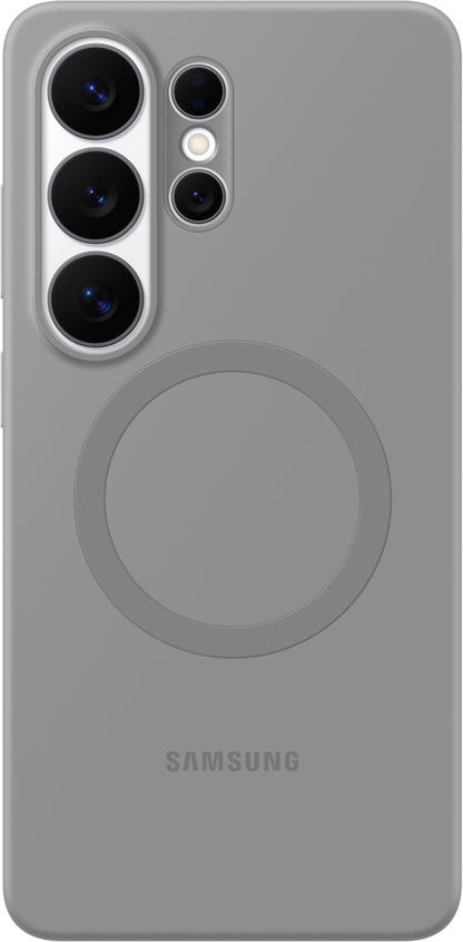 Capa para Samsung Galaxy S26 Ultra S948, Silicone Magnet Case, Cinza EF-ES948CJEGWW