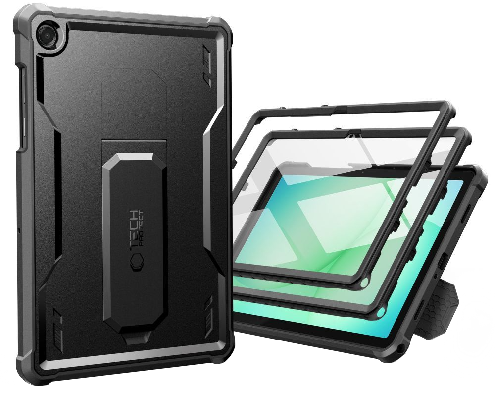 Capa para Samsung Galaxy Tab A11+ / Tab A9+, Tech-Protect, Kevlar Pro, Preta