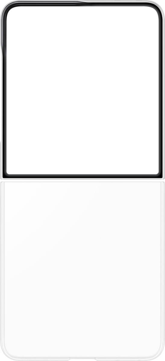 Capa para Samsung Galaxy Z Flip8 F776, Capa Transparente, Transparente EF-QF776CTEGWW