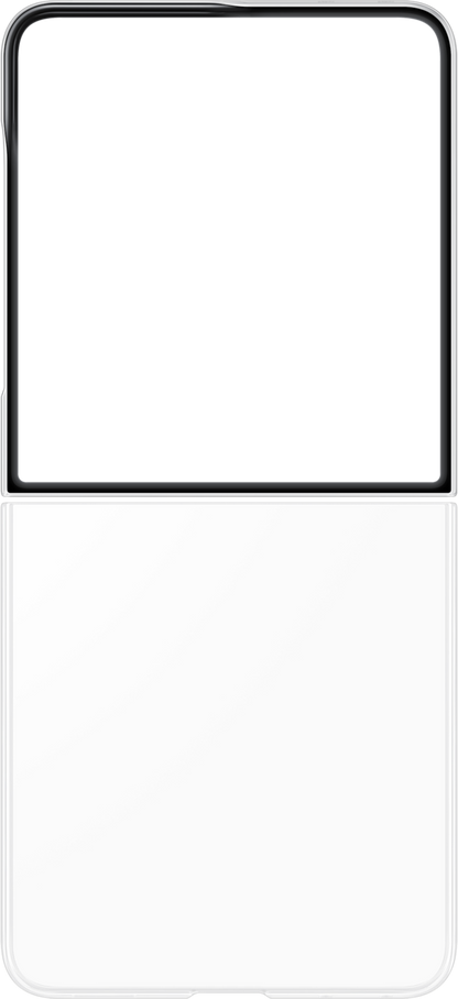 Capa para Samsung Galaxy Z Flip8 F776, Capa Transparente, Transparente EF-QF776CTEGWW