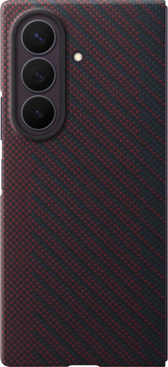Capa para Samsung Galaxy Z Fold8 Ultra F976, Carbon Magnet Case, Vermelha EF-KF976SREGWW