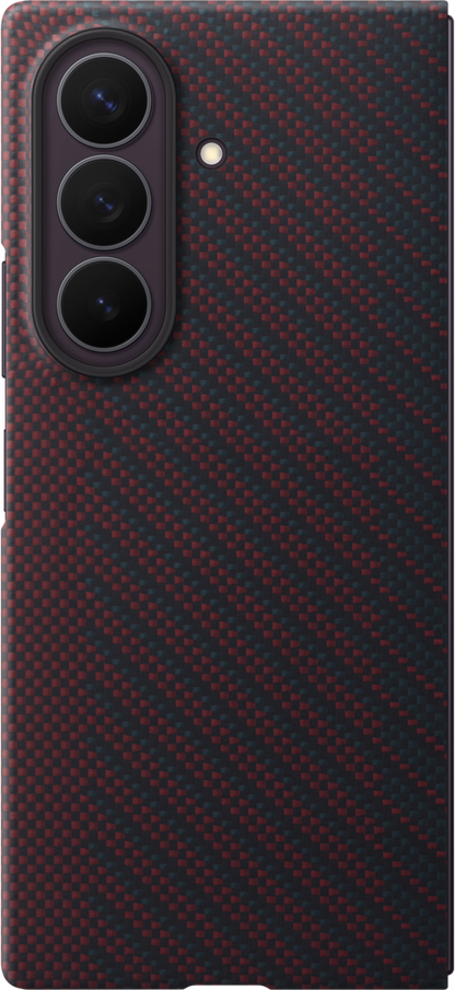 Capa para Samsung Galaxy Z Fold8 Ultra F976, Carbon Magnet Case, Vermelha EF-KF976SREGWW