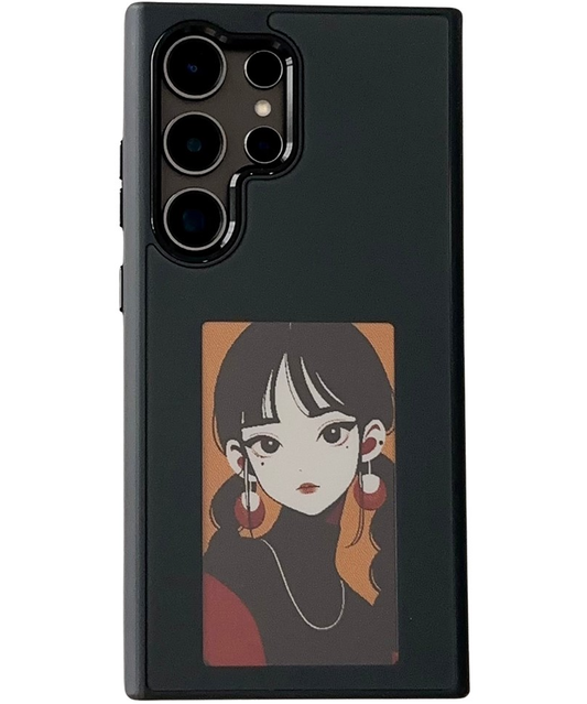 Capa para Samsung Galaxy S24 Ultra S928, OEM, Ecrã Personalizado E-Ink, Preto