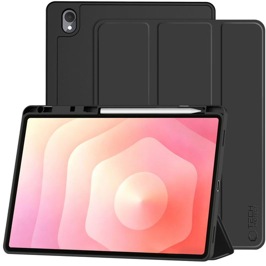 Capa para Samsung Galaxy Tab S12 Plus, Tech-Protect, SC PEN, Preta