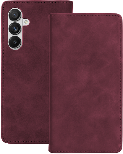 Capa para Samsung Galaxy A18 5G A186 / A17 4G A175 / A17 5G A176 / A26 A266, OEM, Smart Suede, Cor de vinho