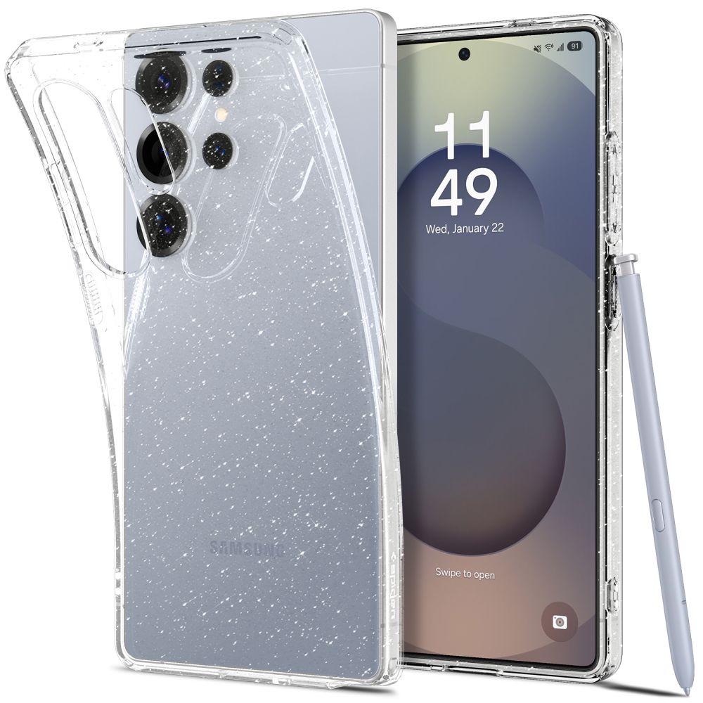 Capa para Samsung Galaxy S25 Ultra S938, Spigen, Liquid Crystal Glitter, Transparente ACS08950
