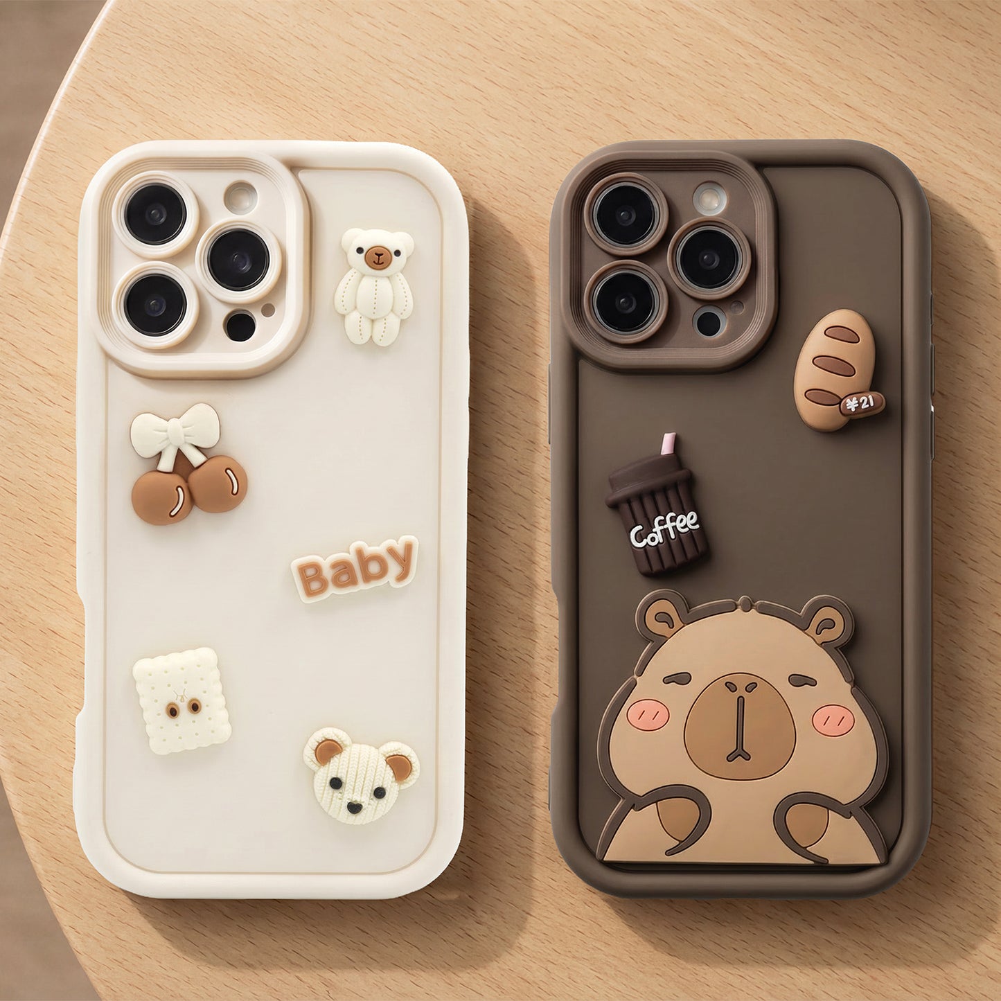 Capa para Samsung Galaxy S25 Ultra S938, OEM, Ultra Trendy 3D Capybara, Castanha