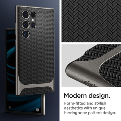 Capa para Samsung Galaxy S24 Ultra S928, Spigen, Neo Hybrid, Cinza ACS07305
