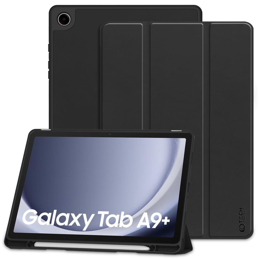 Capa para Samsung Galaxy Tab A9+, Tech-Protect, SC PEN, Preto 