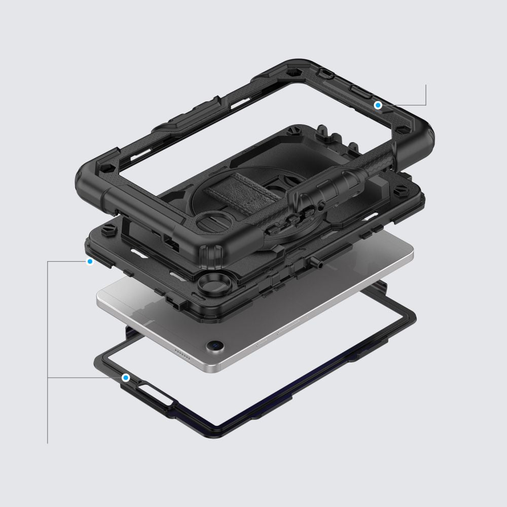 Capa para Samsung Galaxy Tab A11+ / Tab A9+, Tech-Protect, Solid360, Preta