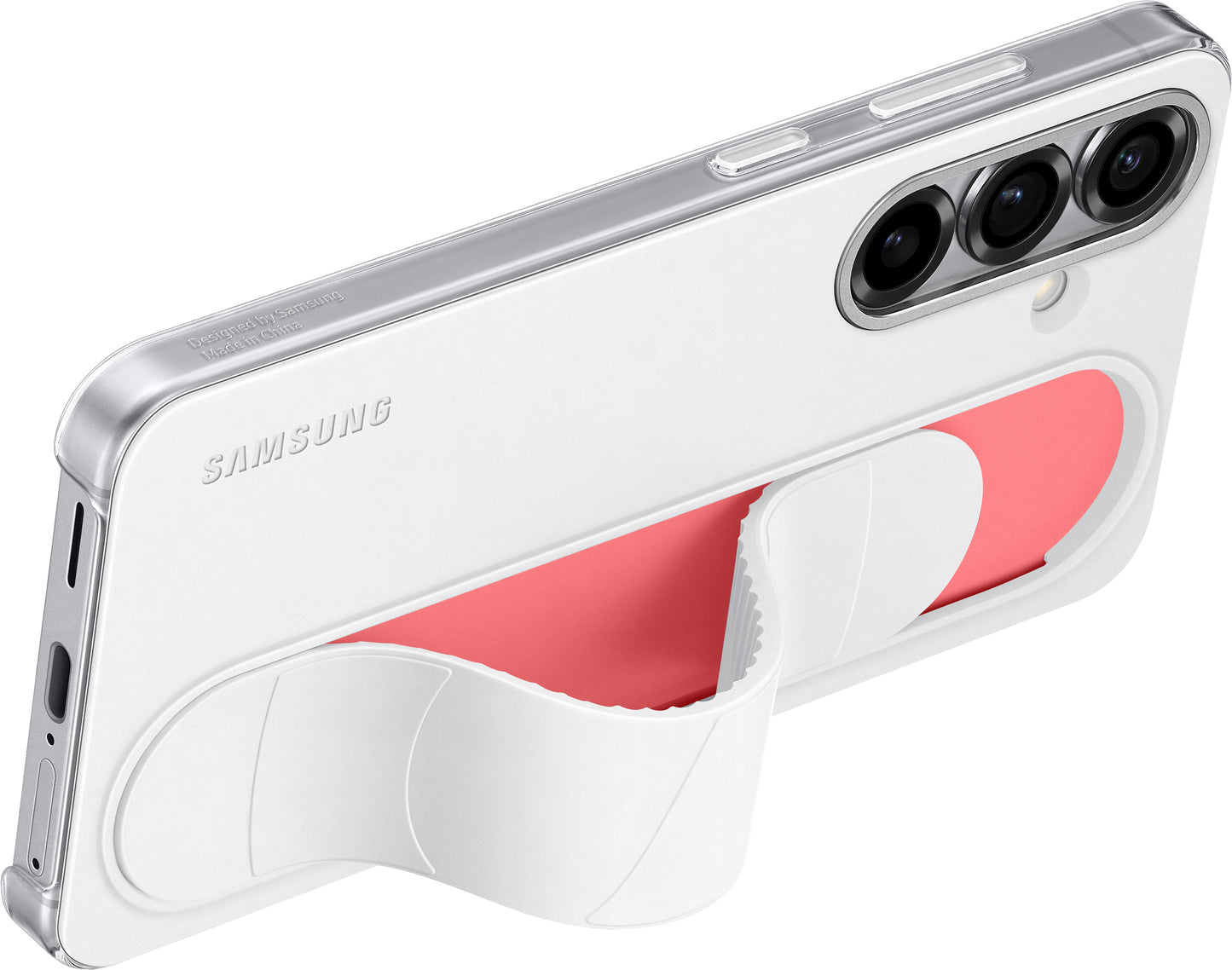 Capa para Samsung Galaxy S25 S931, Standing Grip, Branca EF-GS931CWEGWW