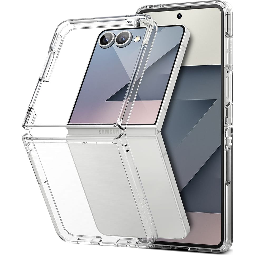 Capa para Samsung Galaxy Z Flip7 F766, Ringke, Fusion, Transparente