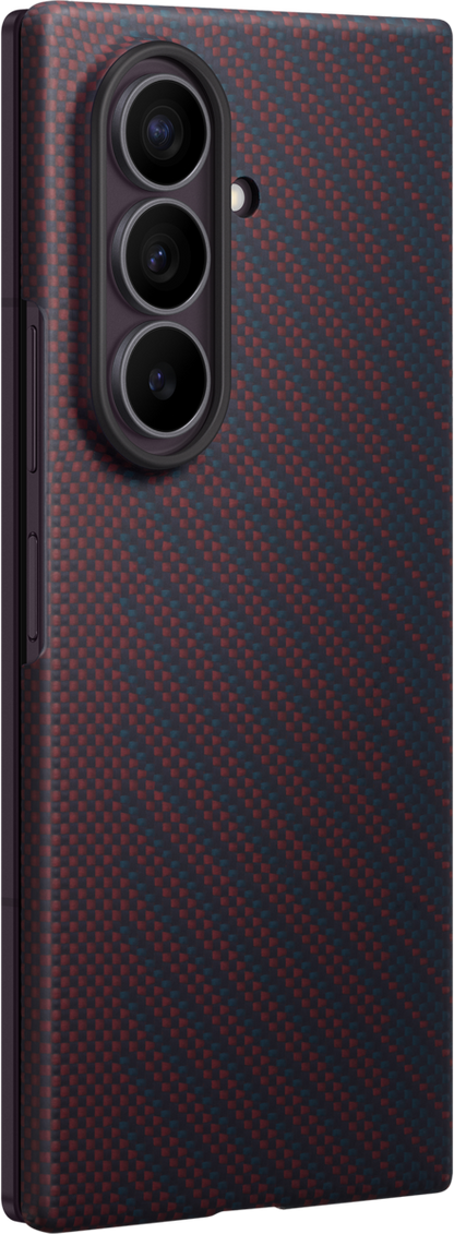 Capa para Samsung Galaxy Z Fold8 Ultra F976, Carbon Magnet Case, Vermelha EF-KF976SREGWW