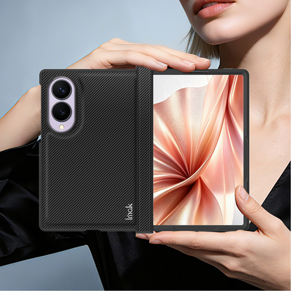 Capa para Samsung Galaxy Z Fold8 F971, Imak, Carbono, Preta