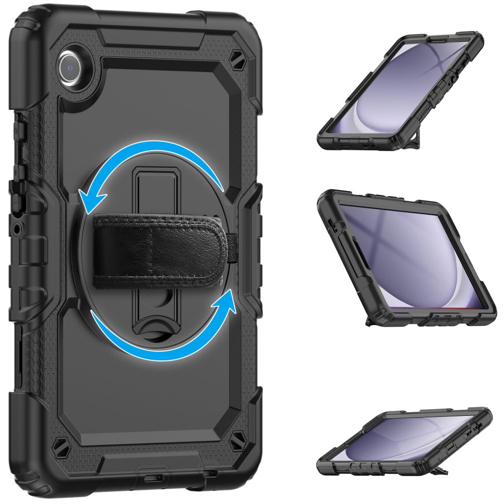 Capa para Samsung Galaxy Tab A11+ / Tab A9+, Tech-Protect, Solid360, Preta
