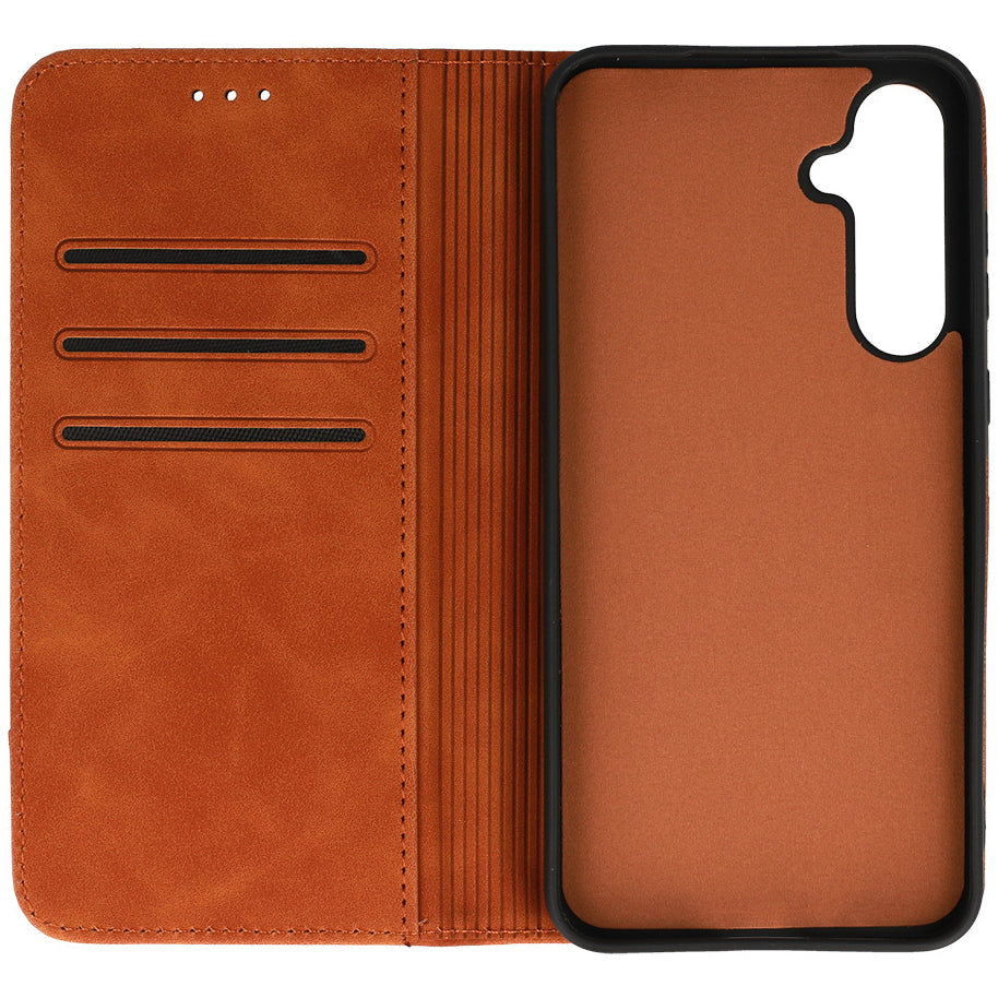 Capa para Samsung Galaxy A15 5G A156, Wonder, Prime, castanha 