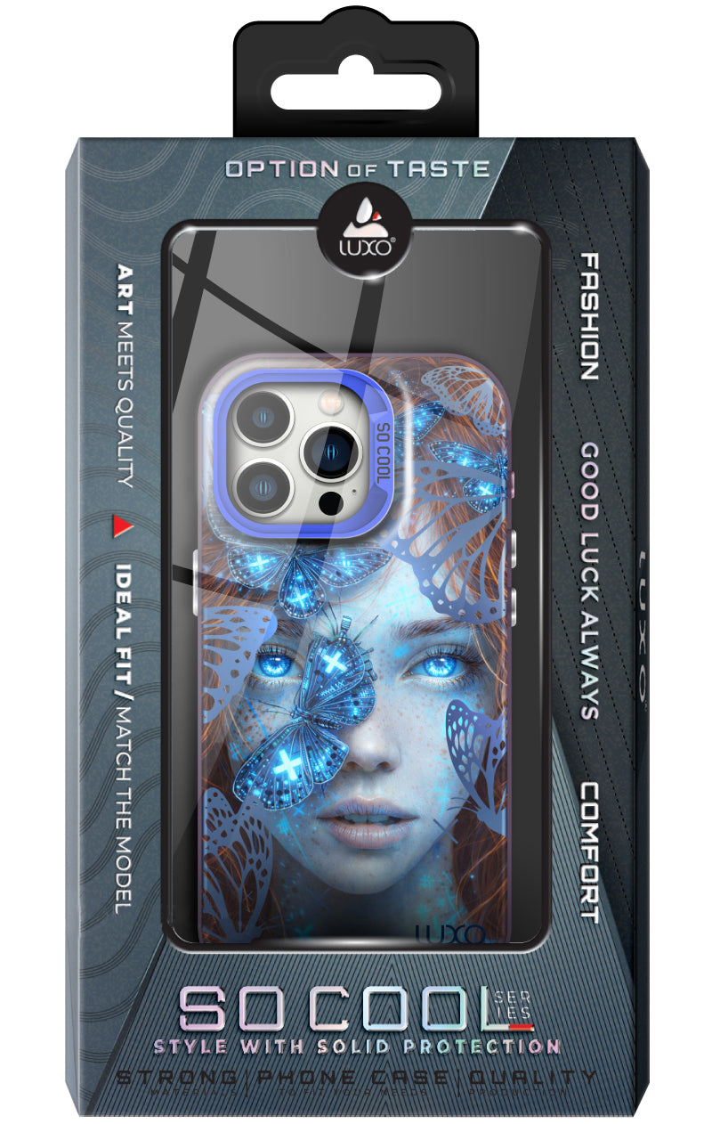 Case for Samsung Galaxy A14 A145 / A14 5G A146, LUXO So CooL, ArcadiA Butterfly Girl, Multicolor