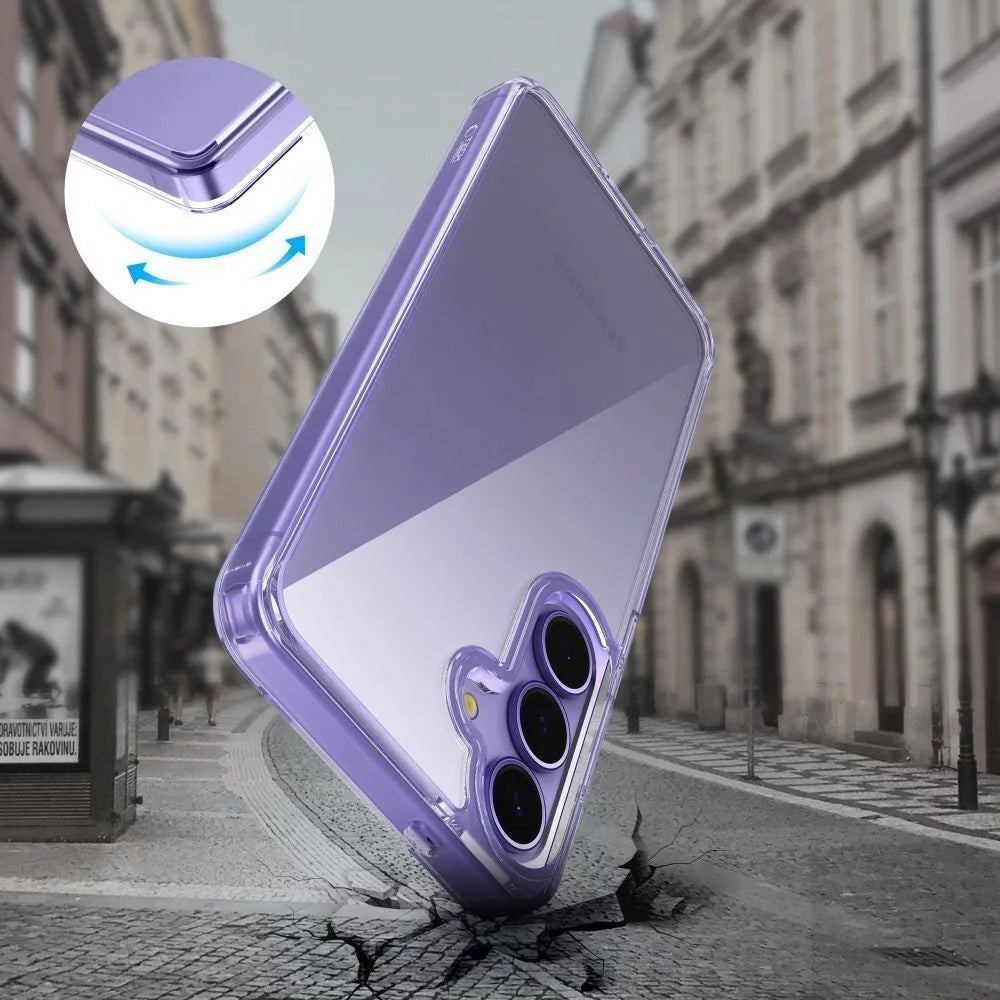 Case for Samsung Galaxy S25 Edge S937, Tech-Protect, Flexair Hybrid, Transparent