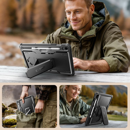 Capa para Samsung Galaxy Tab S10 Lite / Tab S10 FE / Tab S9, Tech-Protect, Kevlar Pro, Preta