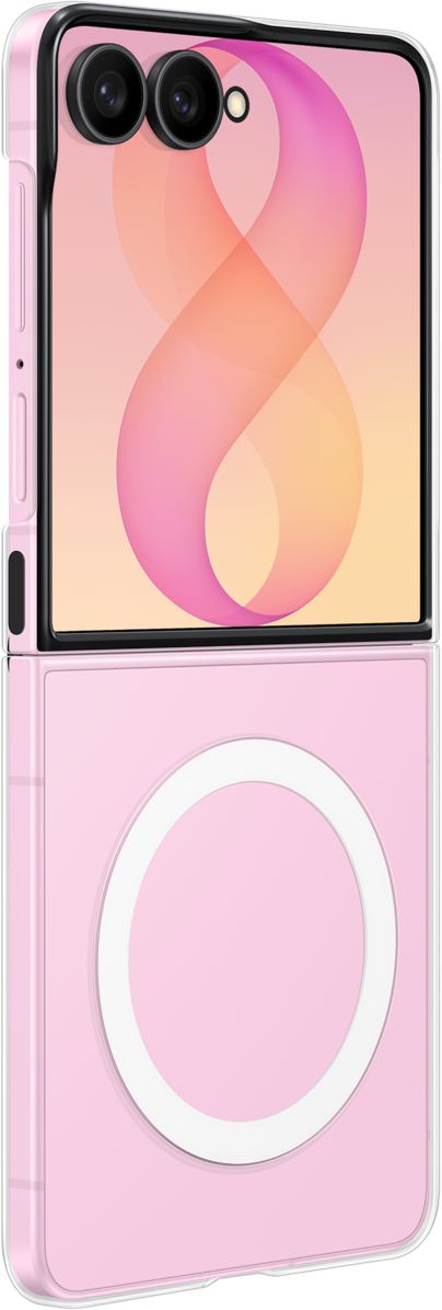 Capa para Samsung Galaxy Z Flip8 F776, Íman Transparente, Transparente EF-CF776CTEGWW