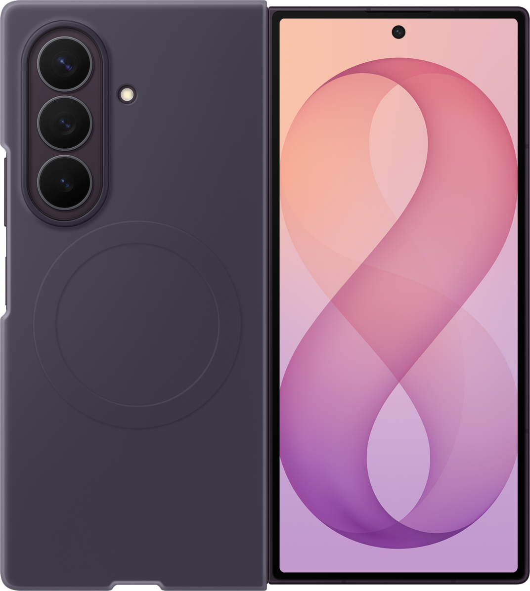 Capa para Samsung Galaxy Z Fold8 Ultra F976, Silicone Magnet Case, Violeta EF-EF976CVEGWW
