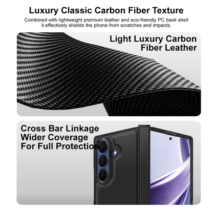 Capa para Samsung Galaxy Z Fold8 Ultra F976, Imak, Carbono, Preta