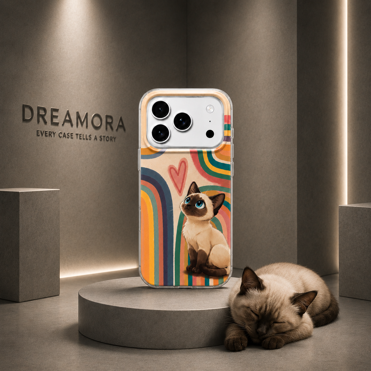 Capa para Samsung Galaxy A07 5G A076 / A07 4G A075, Perfect Case, Dreamora Kitty, Multicolor