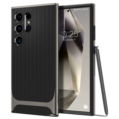Capa para Samsung Galaxy S24 Ultra S928, Spigen, Neo Hybrid, Cinza ACS07305