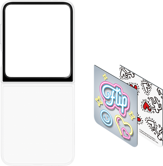 Capa para Samsung Galaxy Z Flip6 F741, Capa FlipSuit, Branco EF-ZF741CWEGWWWW 