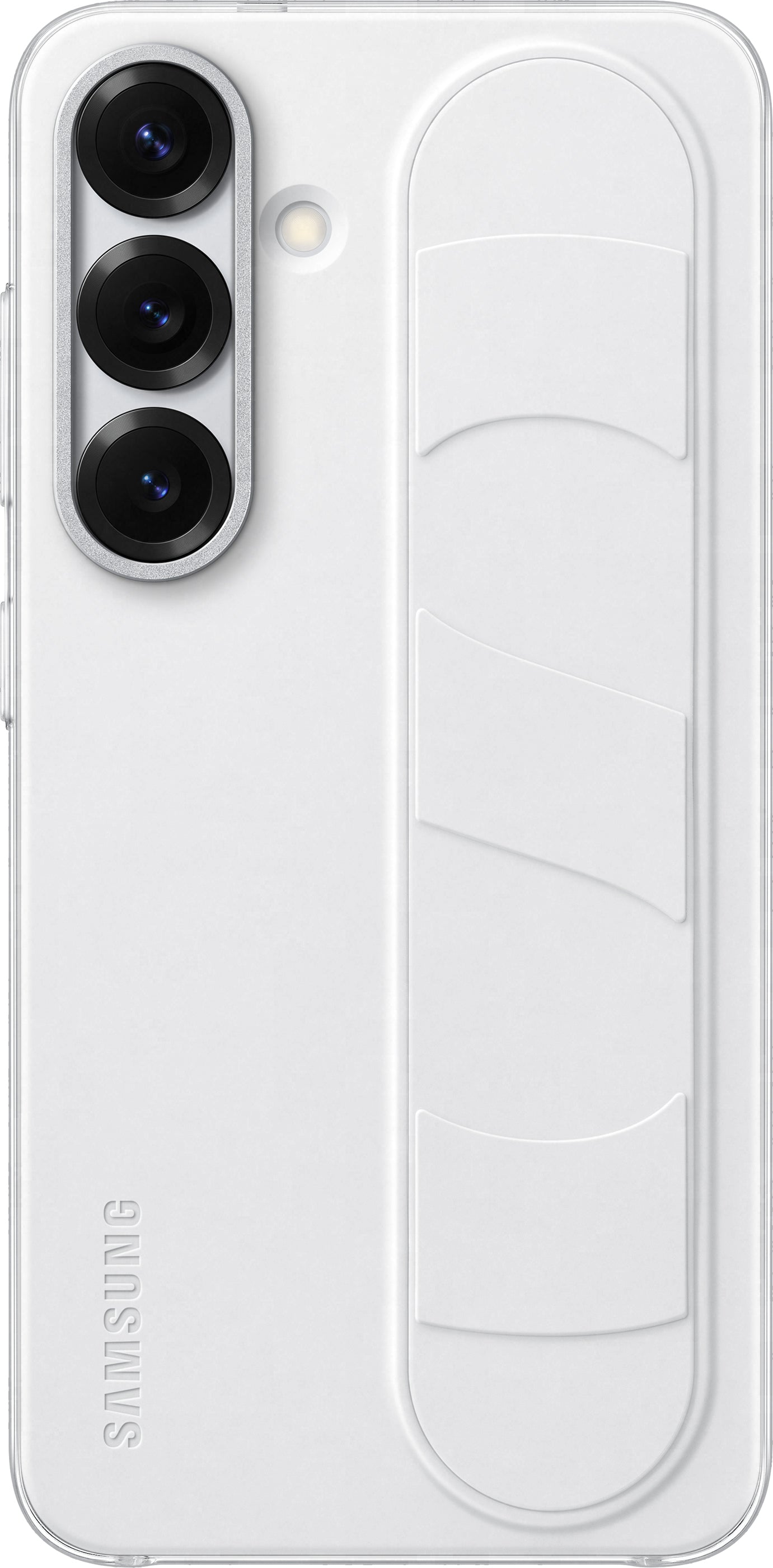 Capa para Samsung Galaxy S25 S931, Standing Grip, Branca EF-GS931CWEGWW