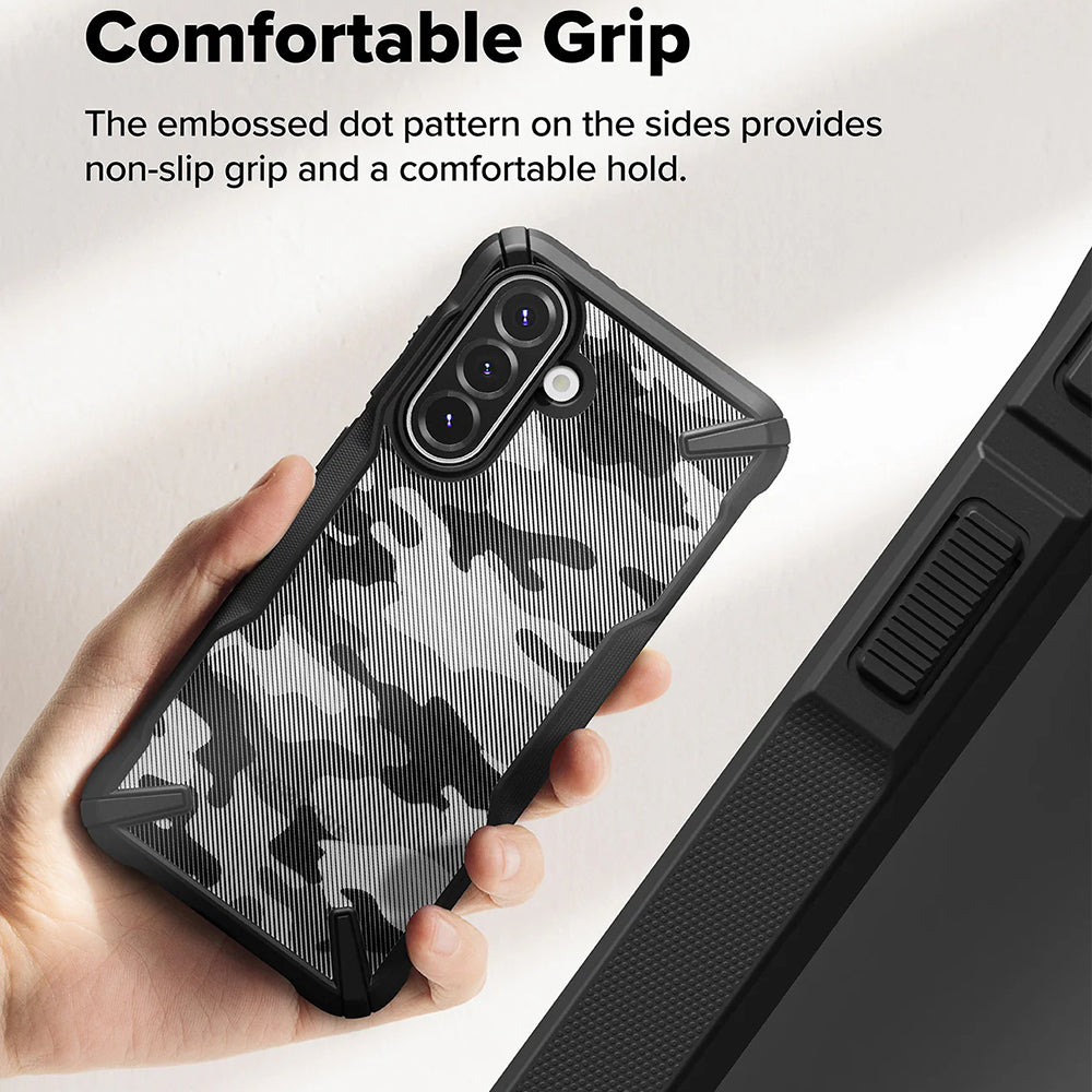 Capa para Samsung Galaxy A56 A566 / A36 A366, Ringke, Fusion X Camo, Preta