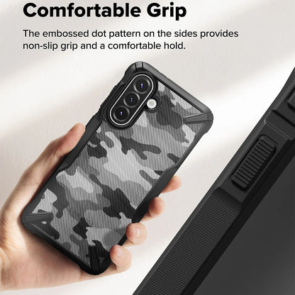 Capa para Samsung Galaxy A56 A566 / A36 A366, Ringke, Fusion X Camo, Preta