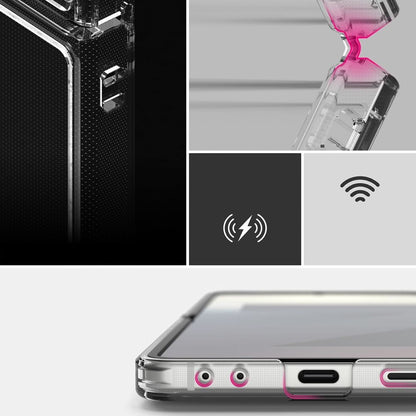 Capa para Samsung Galaxy Z Flip7 F766, Ringke, Fusion, Transparente