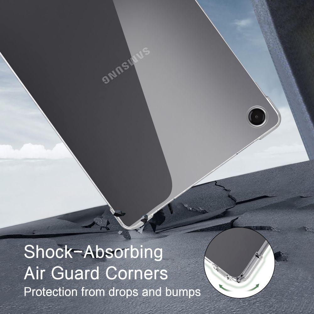 Capa para Samsung Galaxy Tab A11 / Tab A9, Tech-Protect, Flexair, Transparente
