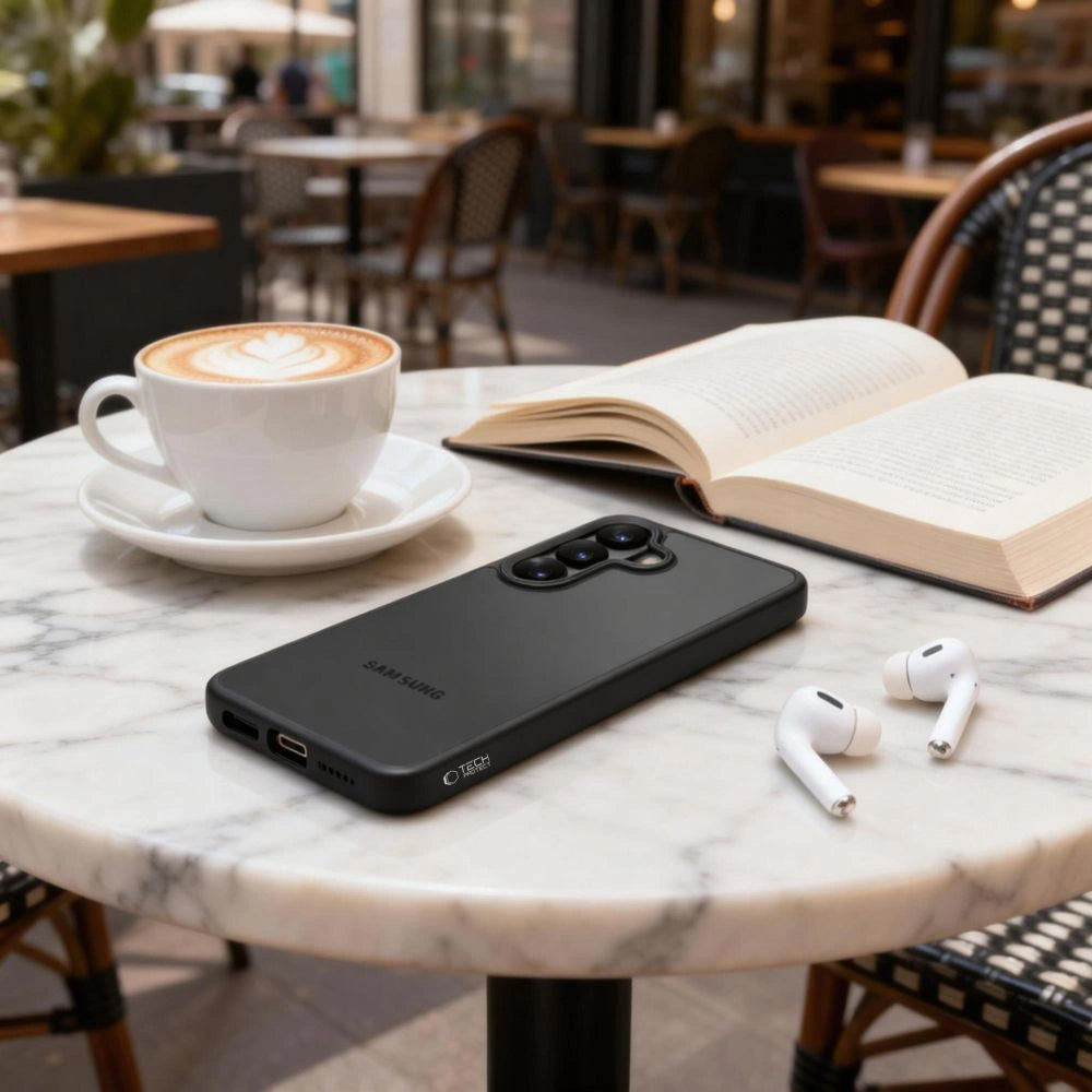 Capa para Samsung Galaxy A57 5G, Tech-Protect, Magmat, Preto Mate