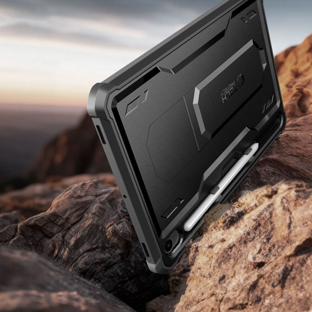 Capa para Samsung Galaxy Tab S10 Lite / Tab S10 FE / Tab S9, Tech-Protect, Kevlar Pro, Preta