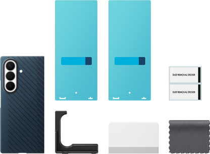 Capa para Samsung Galaxy Z Fold8 Ultra F976, Carbon Magnet Case, Azul Marinho EF-KF976SNEGWW