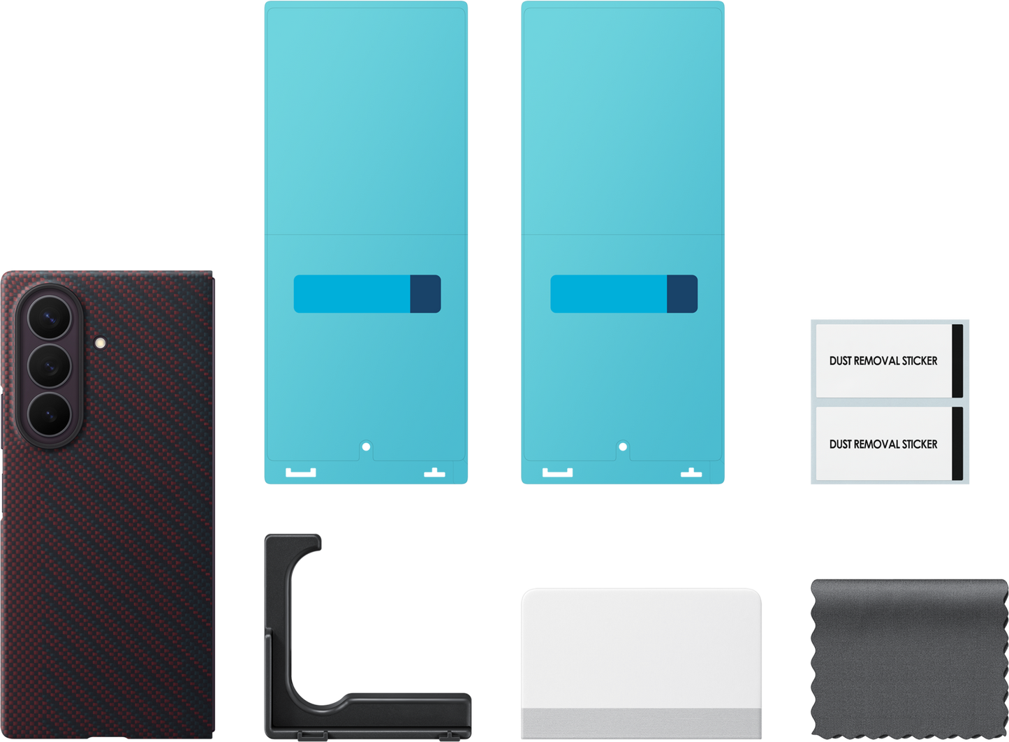Capa para Samsung Galaxy Z Fold8 Ultra F976, Carbon Magnet Case, Vermelha EF-KF976SREGWW