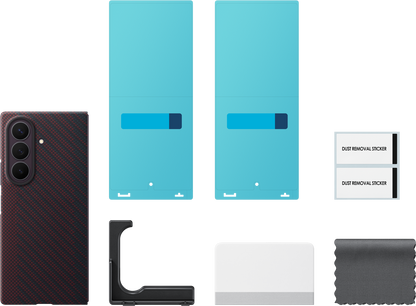 Capa para Samsung Galaxy Z Fold8 Ultra F976, Carbon Magnet Case, Vermelha EF-KF976SREGWW