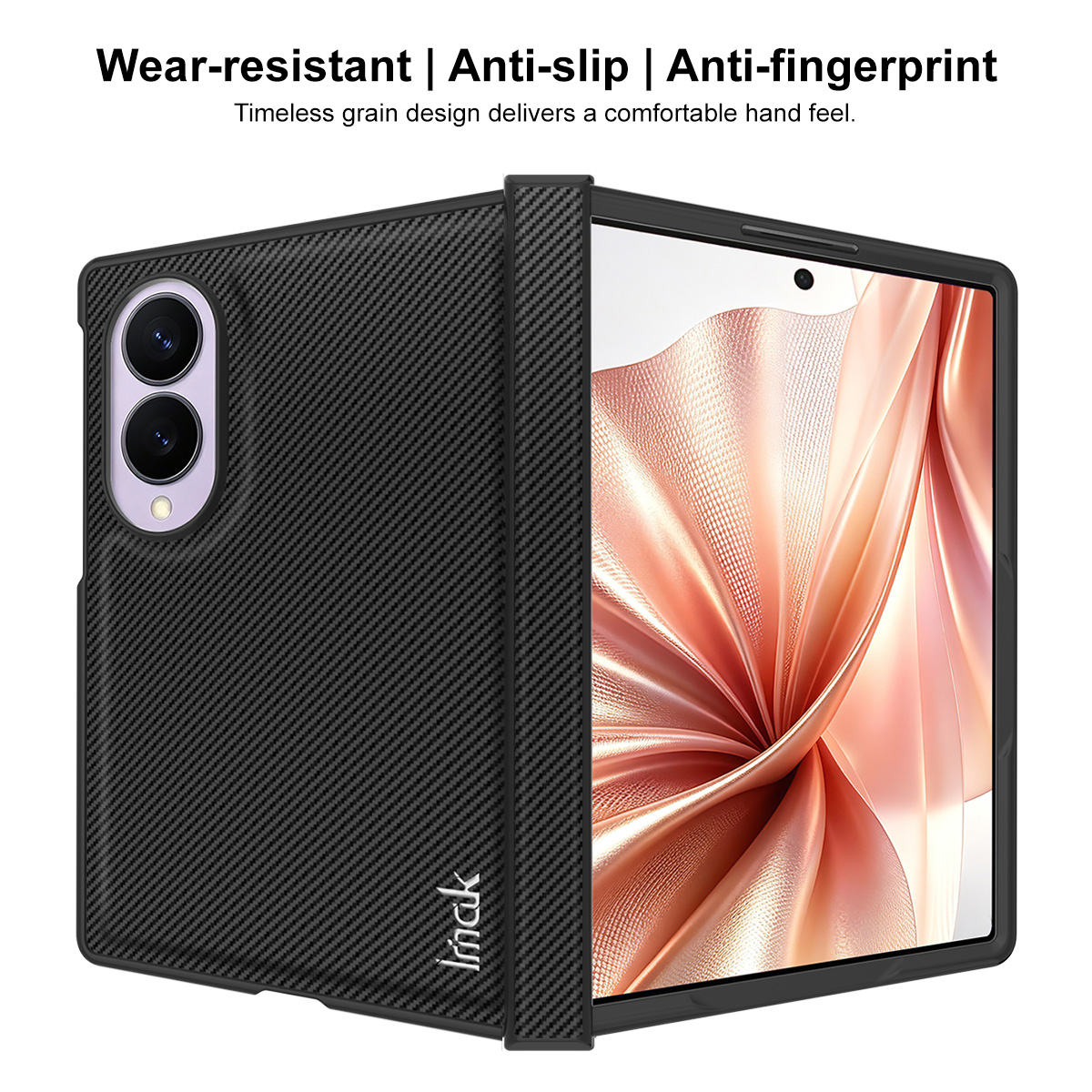 Capa para Samsung Galaxy Z Fold8 F971, Imak, Carbono, Preta