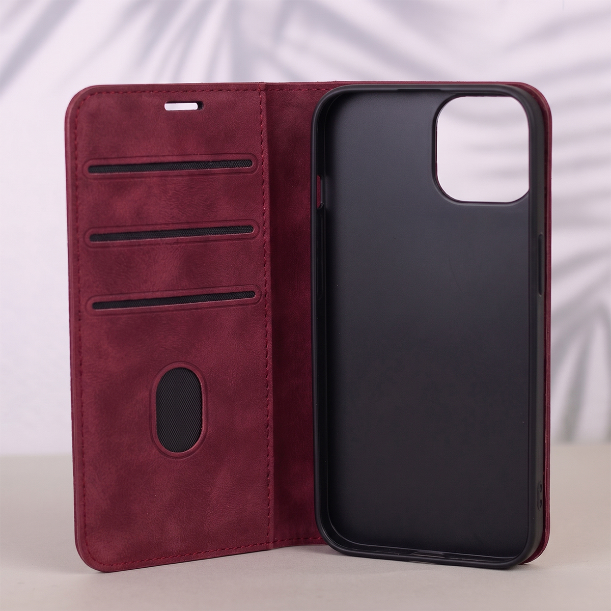 Capa para Samsung Galaxy A18 5G A186 / A17 4G A175 / A17 5G A176 / A26 A266, OEM, Smart Suede, Cor de vinho
