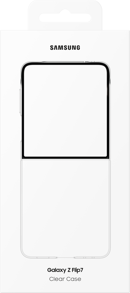 Capa para Samsung Galaxy Z Flip7 F766, Clear Case, Transparente EF-AF766CTEGWW
