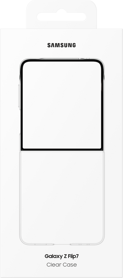 Capa para Samsung Galaxy Z Flip7 F766, Clear Case, Transparente EF-AF766CTEGWW