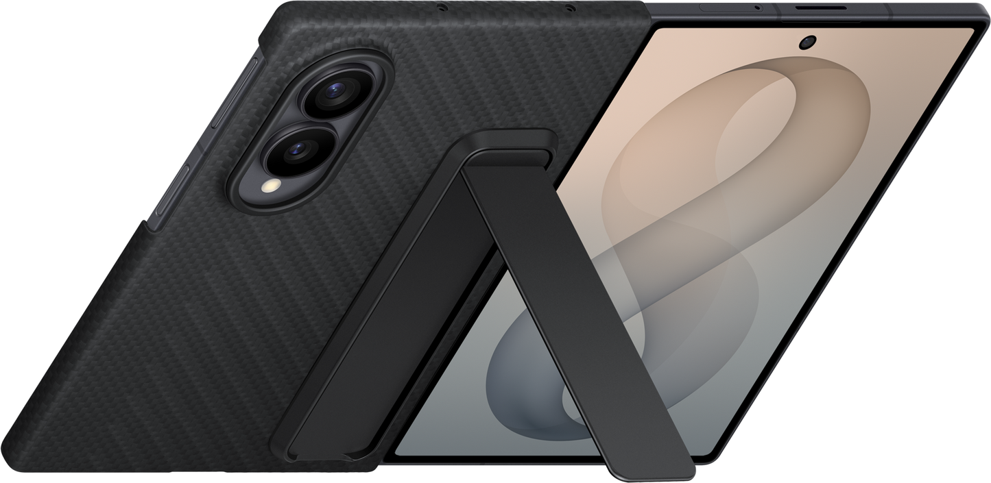 Capa para Samsung Galaxy Z Fold8 F971, Carbon Standing, Preta EF-XF971SBEGWW
