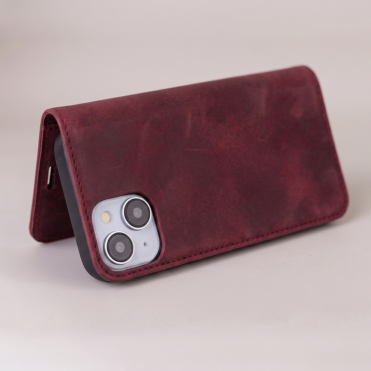 Capa para Samsung Galaxy A18 5G A186 / A17 4G A175 / A17 5G A176 / A26 A266, OEM, Smart Suede, Cor de vinho